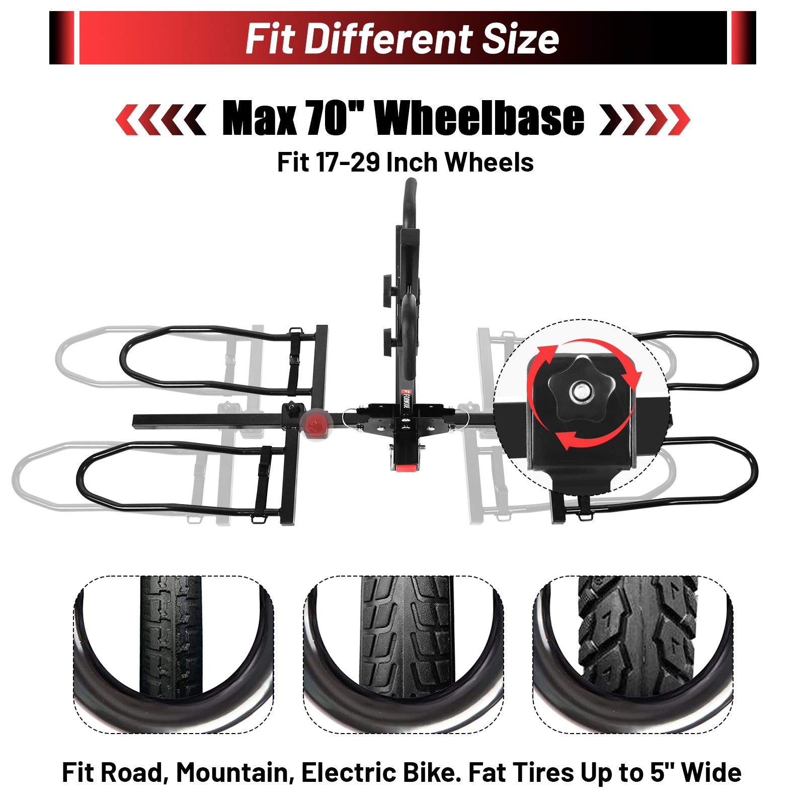 Bike rack for hot sale 29 inch wheels